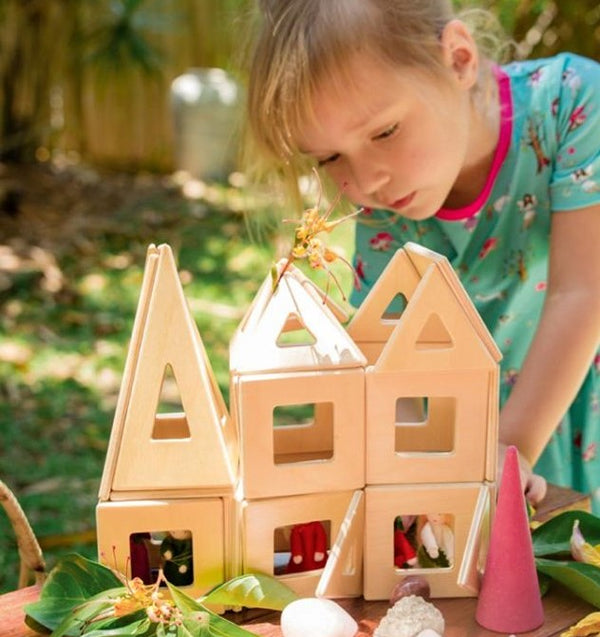 Wooden magnetic tiles sales